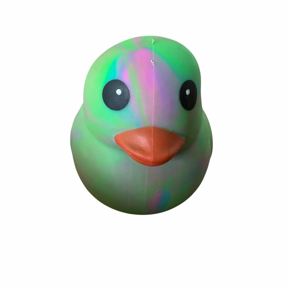 Sunny Days Tie Dye Squeezy Jumbo Duck Fidget NWT